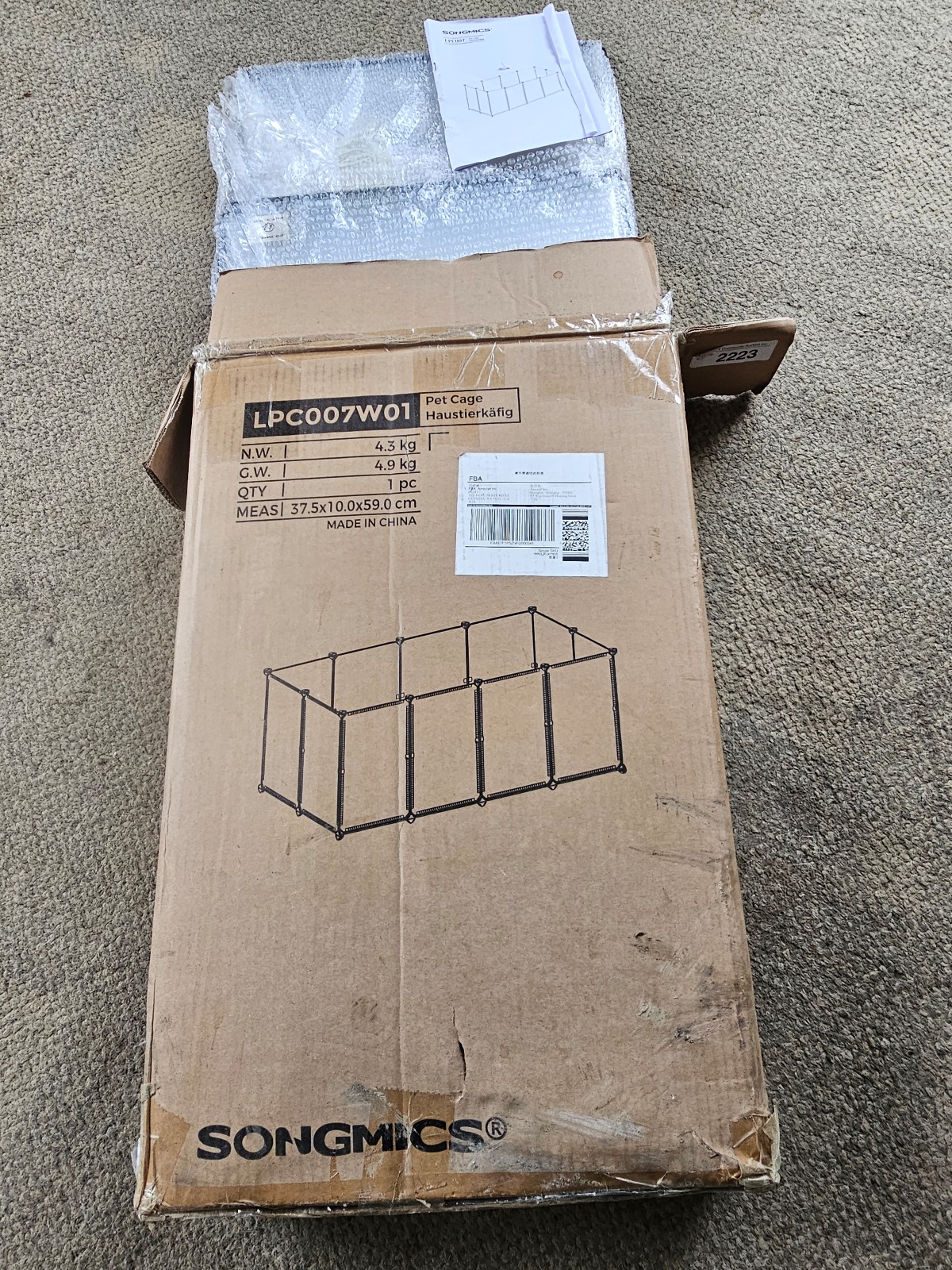 NIB Pet cage, run, pen