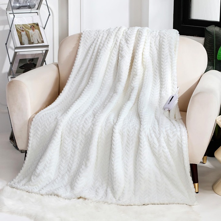 Electric blanket with 3-hour auto-off, 50x60 inches-GW4SDF