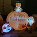6 FT Tall Thanksgiving Inflatable Turkey on Pumpkin, Inflatable Racoon