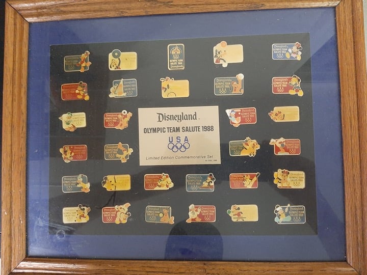 Disneyland 1988 Commemorative Olympic Pin Set