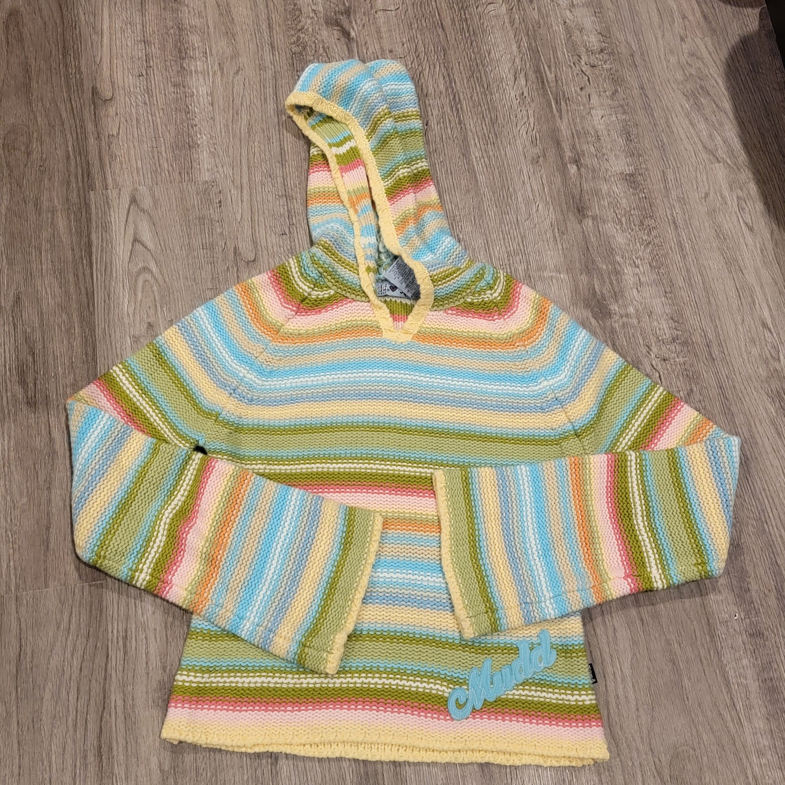 Vintage Y2K Mudd Knit Hooded Sweater