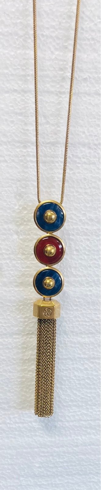 Tory Burch brass chain necklace