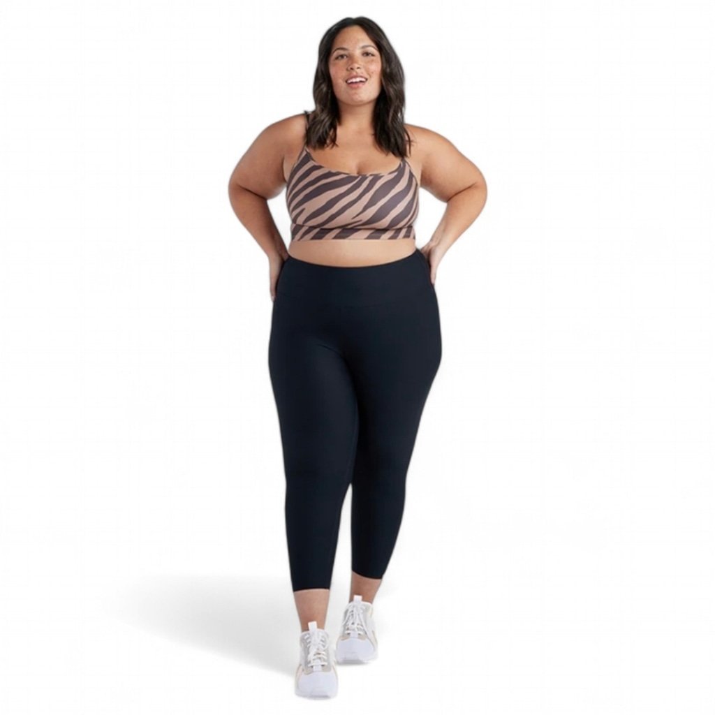 Summersalt High Rise The Do-It-All 3/4 Leggings Women's Sz 10 Black