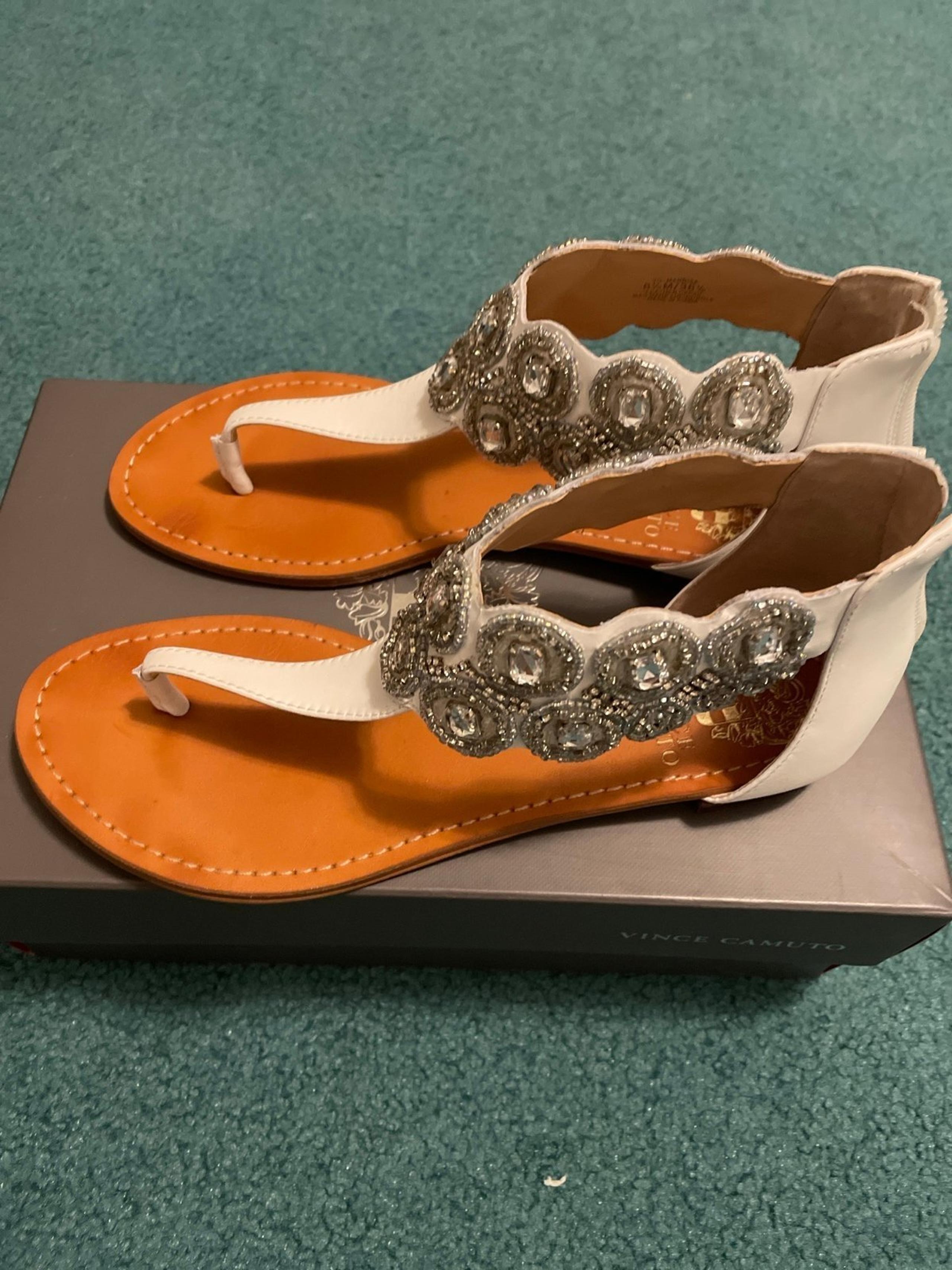 Vince Camuto ivory sandals