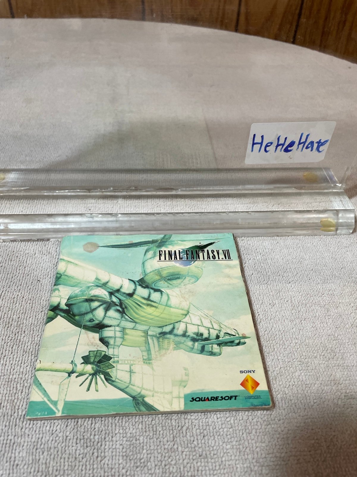 Final Fantasy VII For PlayStation 1 Manual Only Fair Condition