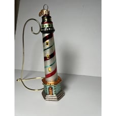 Christopher Radko Christmas Ornament Cape Classic LIGHTHOUSE Glass Ornament 8