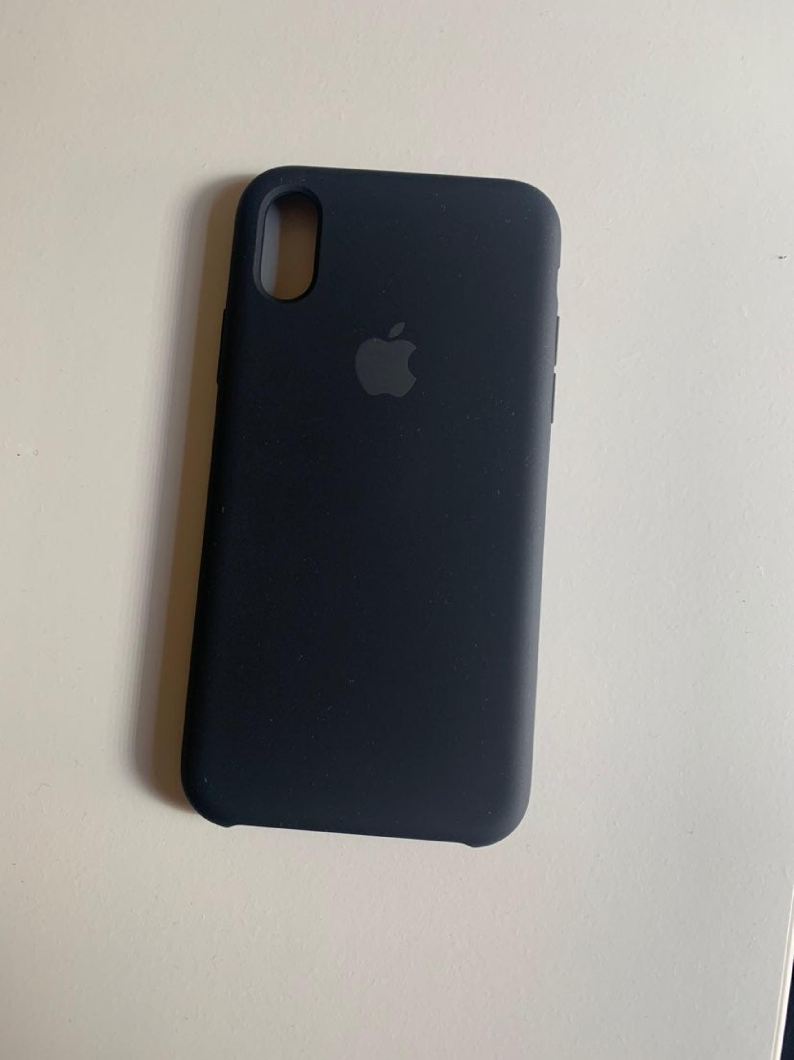 Apple iPhone XS Black Silicone Case