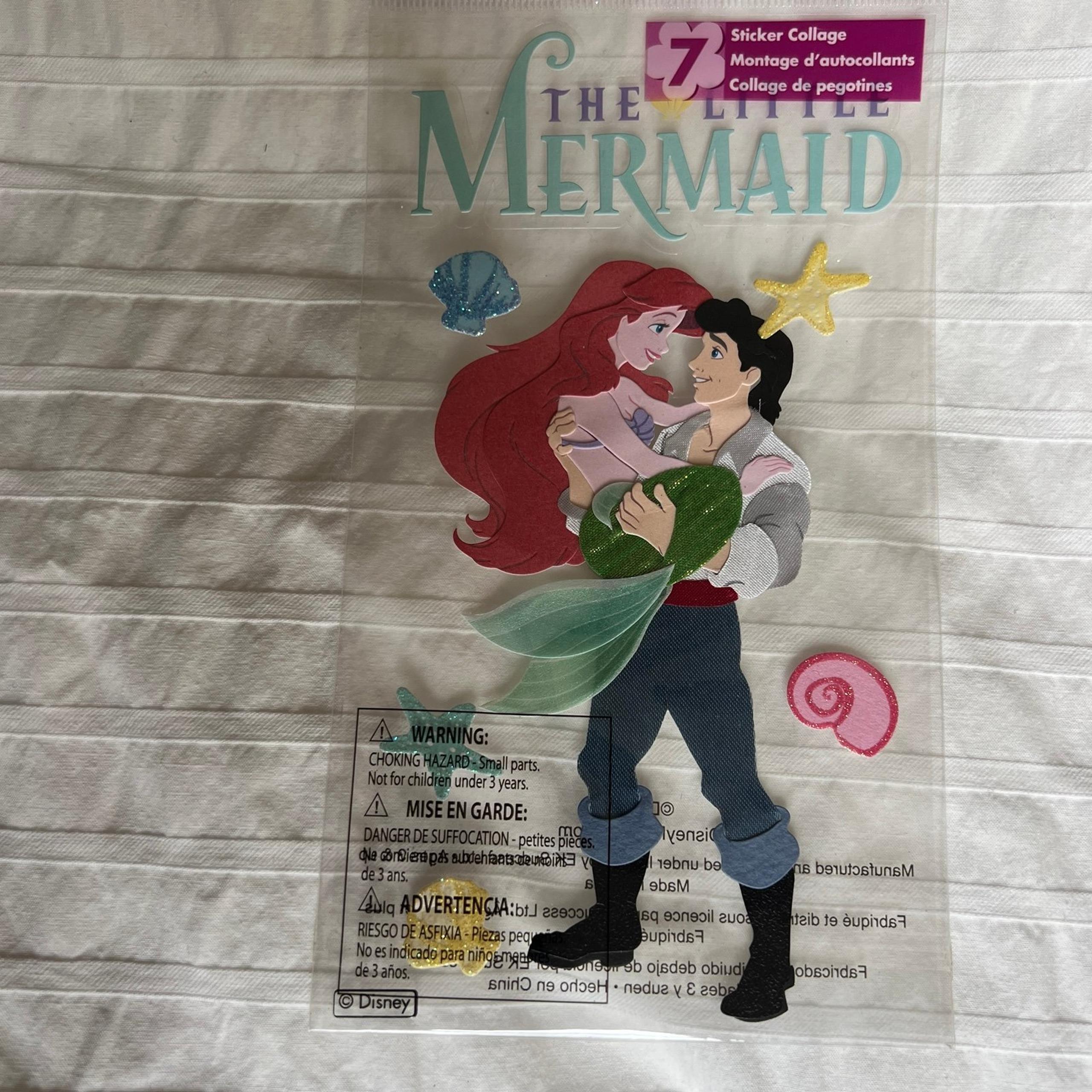 NWT EK Success Jolee’s Disney Little Mermaid Dimensional Sticker Set