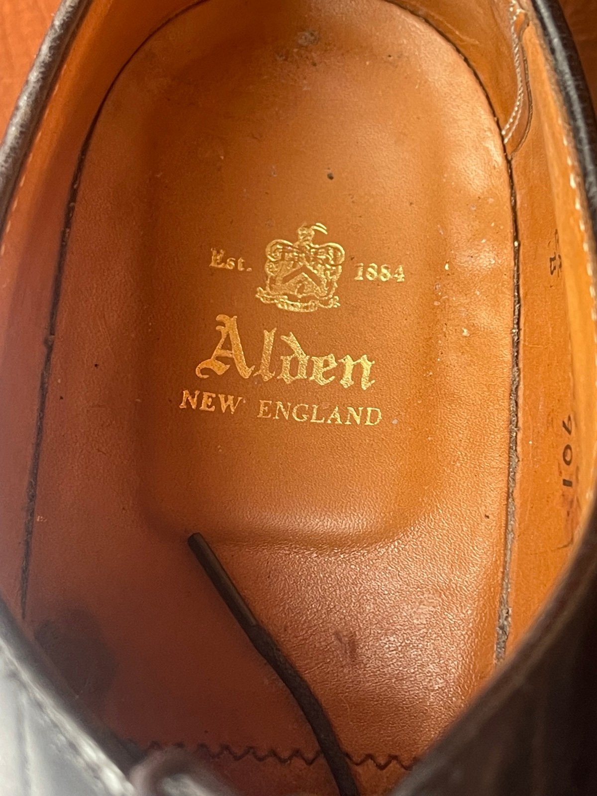 ALDEN 901 Black Leather Cap Toe Oxford Dress Shoes Size 10