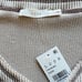 Lush Ribbed V-Neck Sweater Taupe Size Large NWT