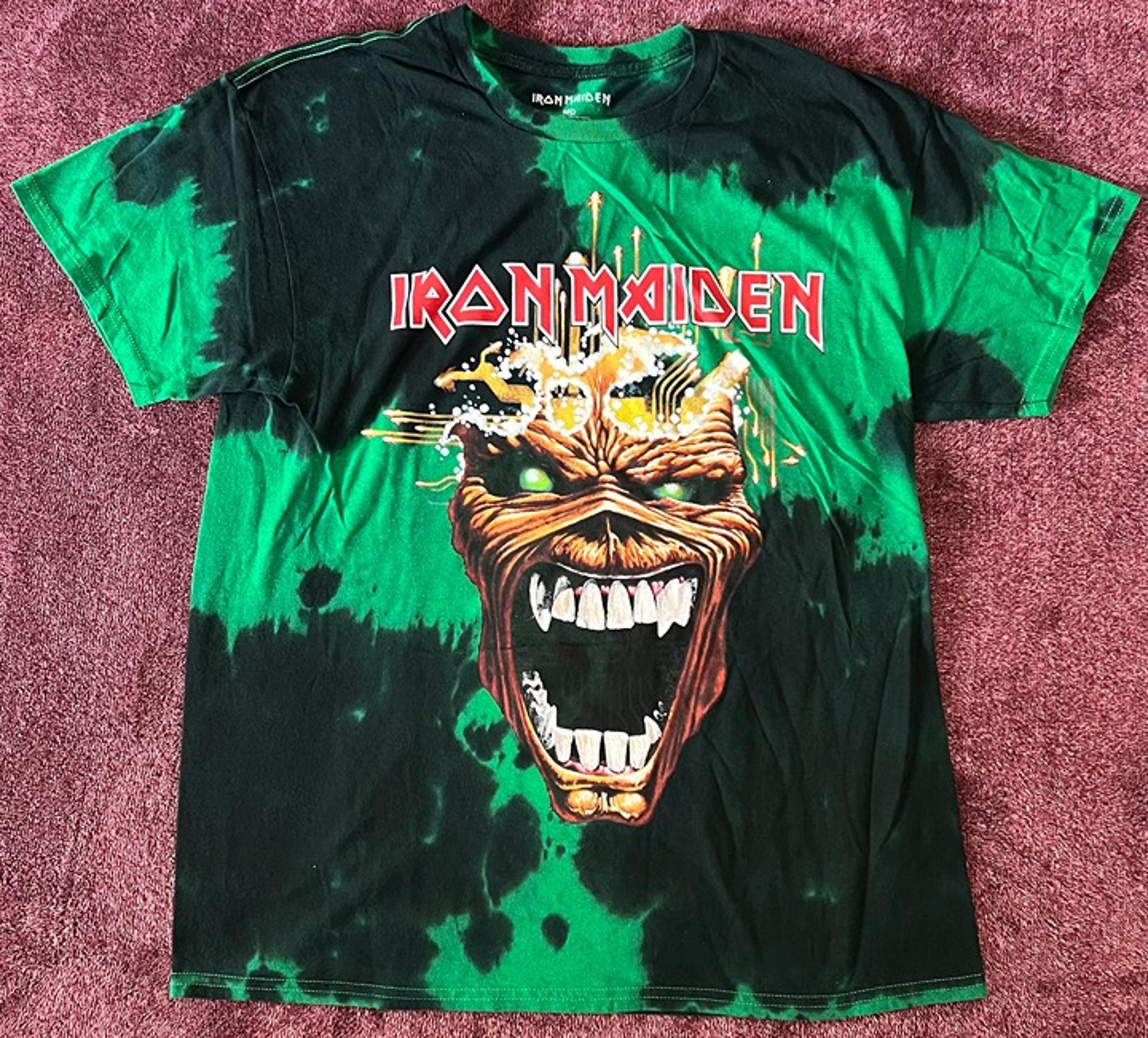 Iron Maiden Virus Eddie Tie-Dye T-Shirt Size M