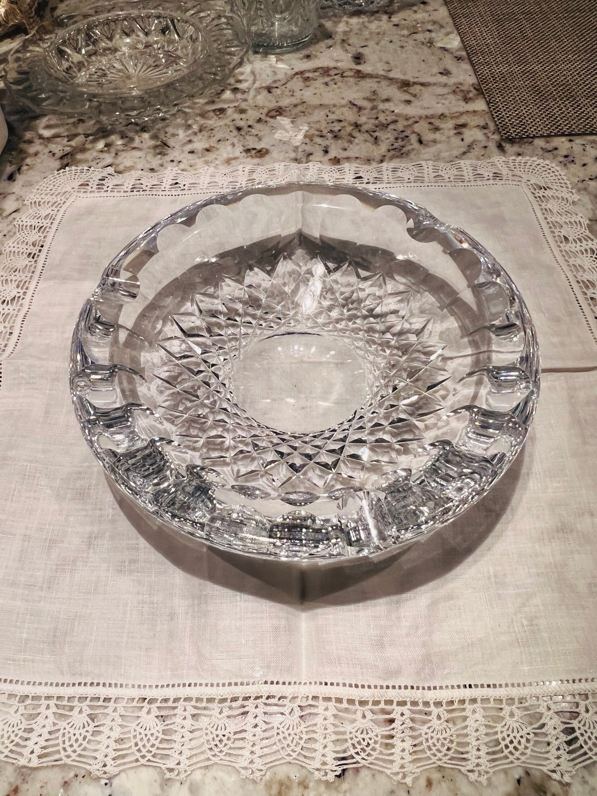 Vintage Crystal ashtray