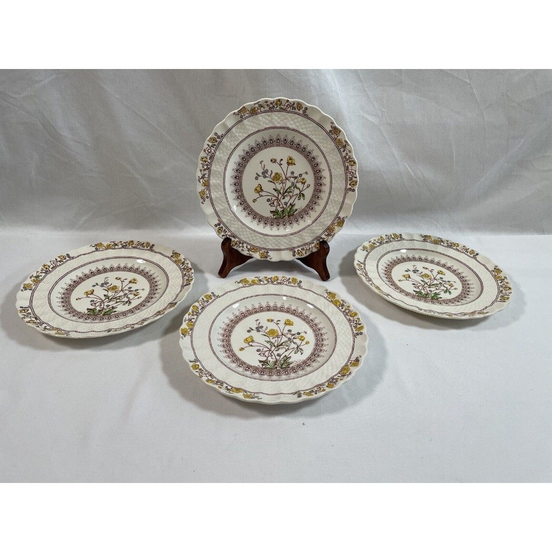 Lot of 4 Copeland Spode BUTTERCUP England Plate 7.75”