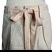 Marc Jacobs Pin Striped Pencil Skirt 4 Pink Belted Pleated Pockets Button Zip