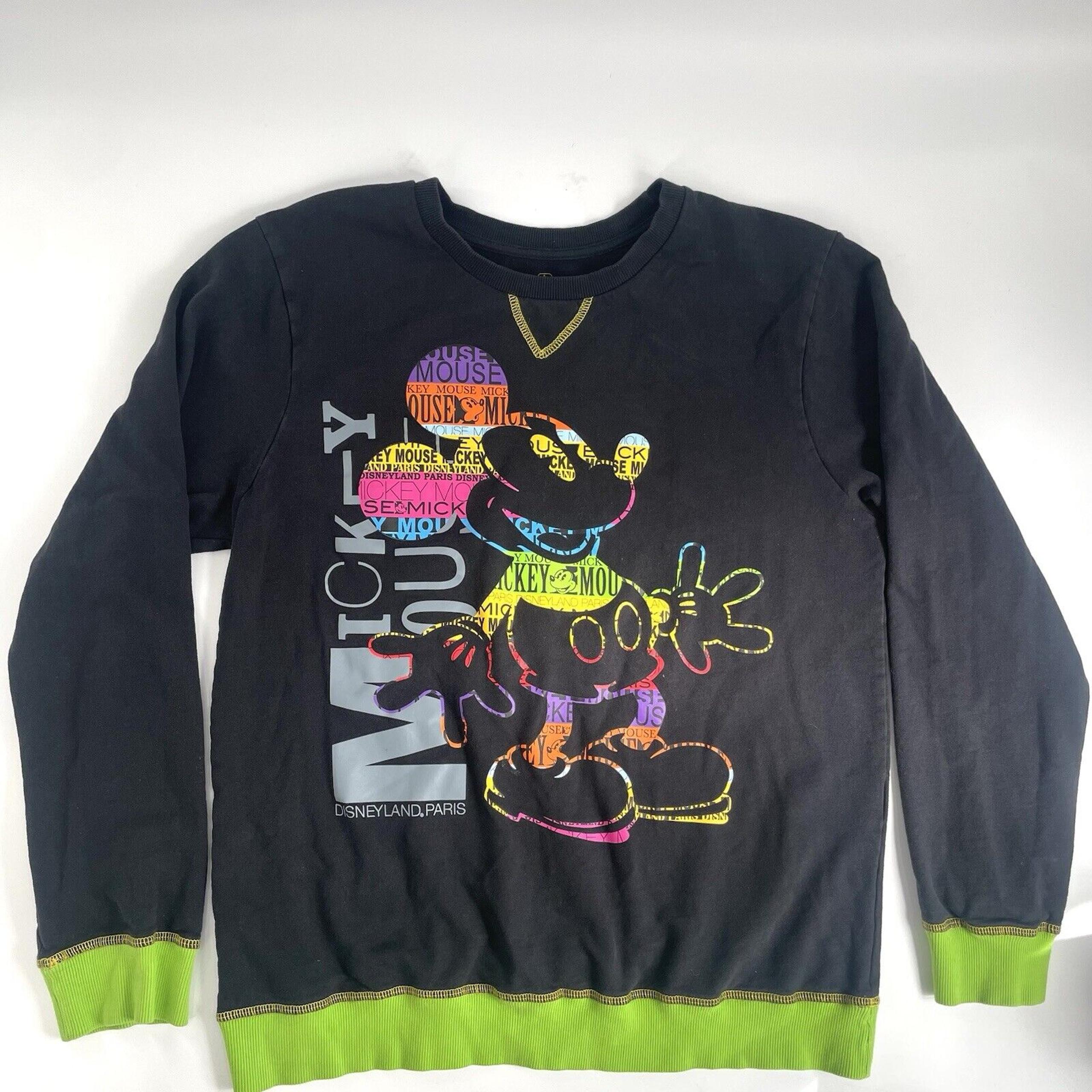 Disney Land Paris Pullover Cotton Sweatshirt 2000s Size Large