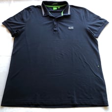 BOSS Hugo Boss Slim-Fit Moisture Manager Navy/Gray Polo Shirt Men’s Size XXL