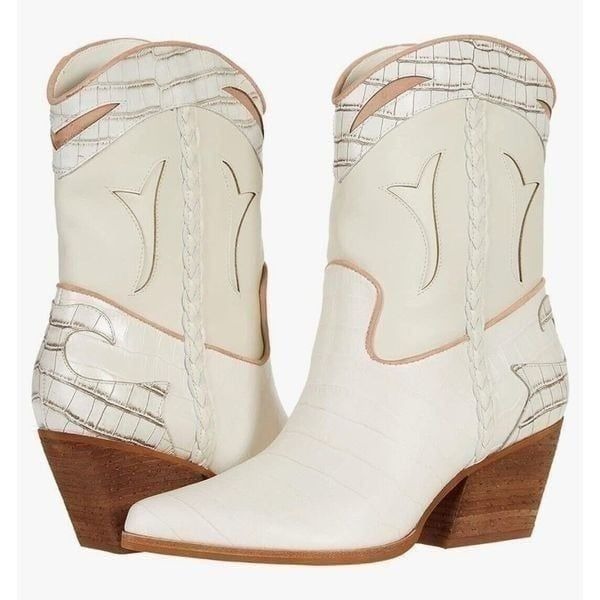 Dolce Vita Loral Cream Western Boots Women's Size 10