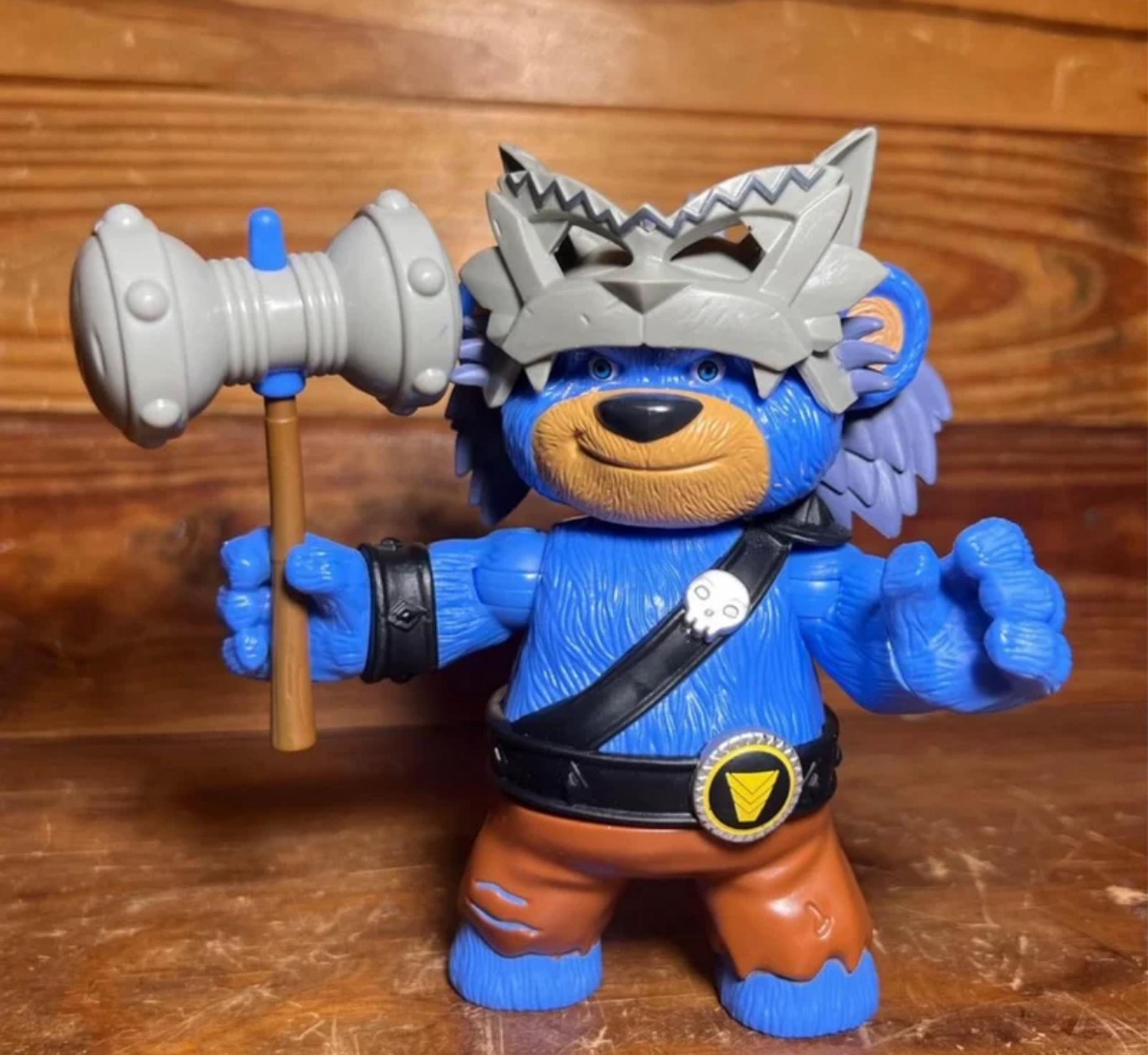 Zag Heroez Power Players BEARBARIAN Action Figure w/Hammer 2019 Playmates