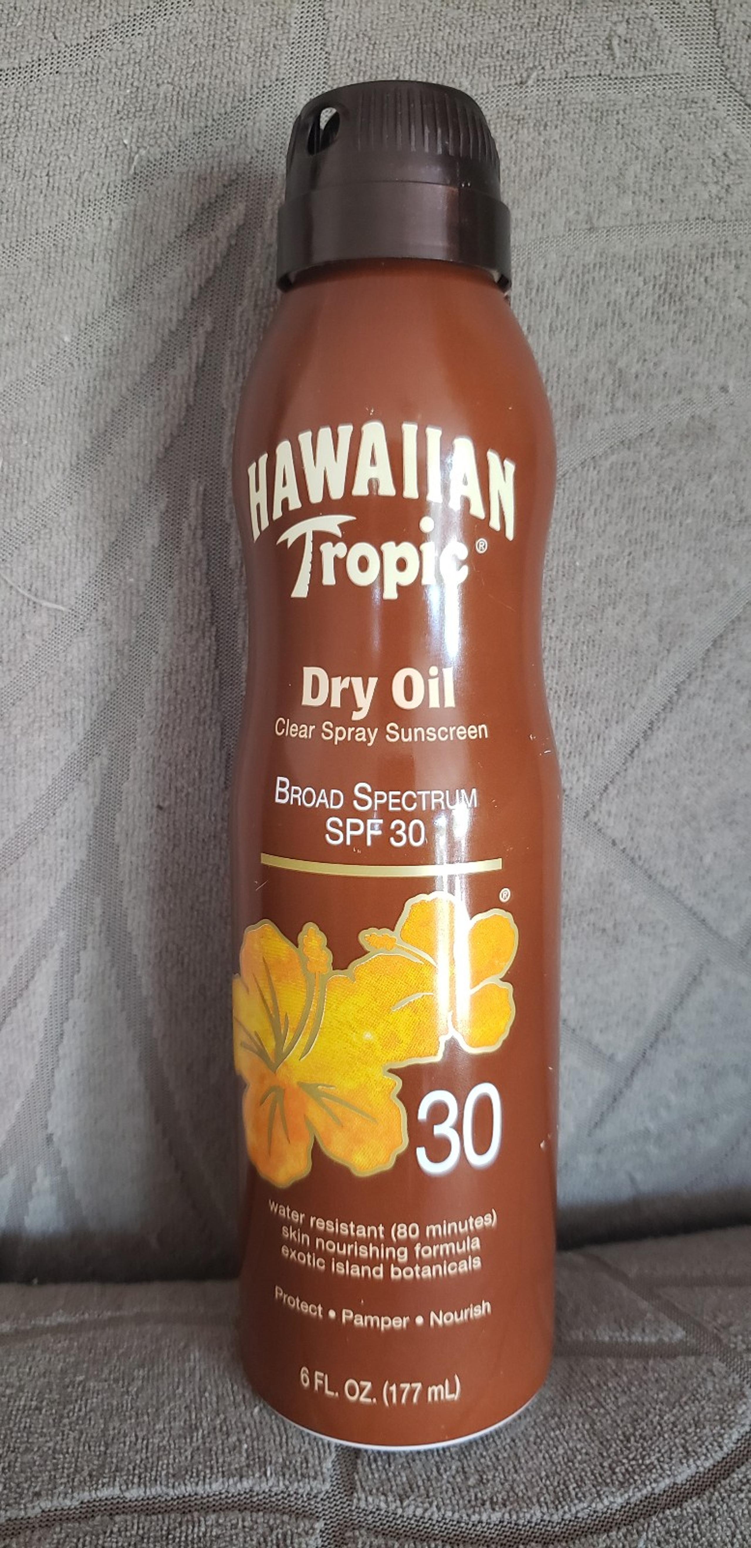 THE ORIGINAL FORMULA Hawaiian Tropic Dry Oil Continuous Spray SPF 30 6oz