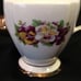 11 Pc. Tea For Two Violets on White Gold Trim Tea Set