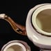 11 Pc. Tea For Two Violets on White Gold Trim Tea Set