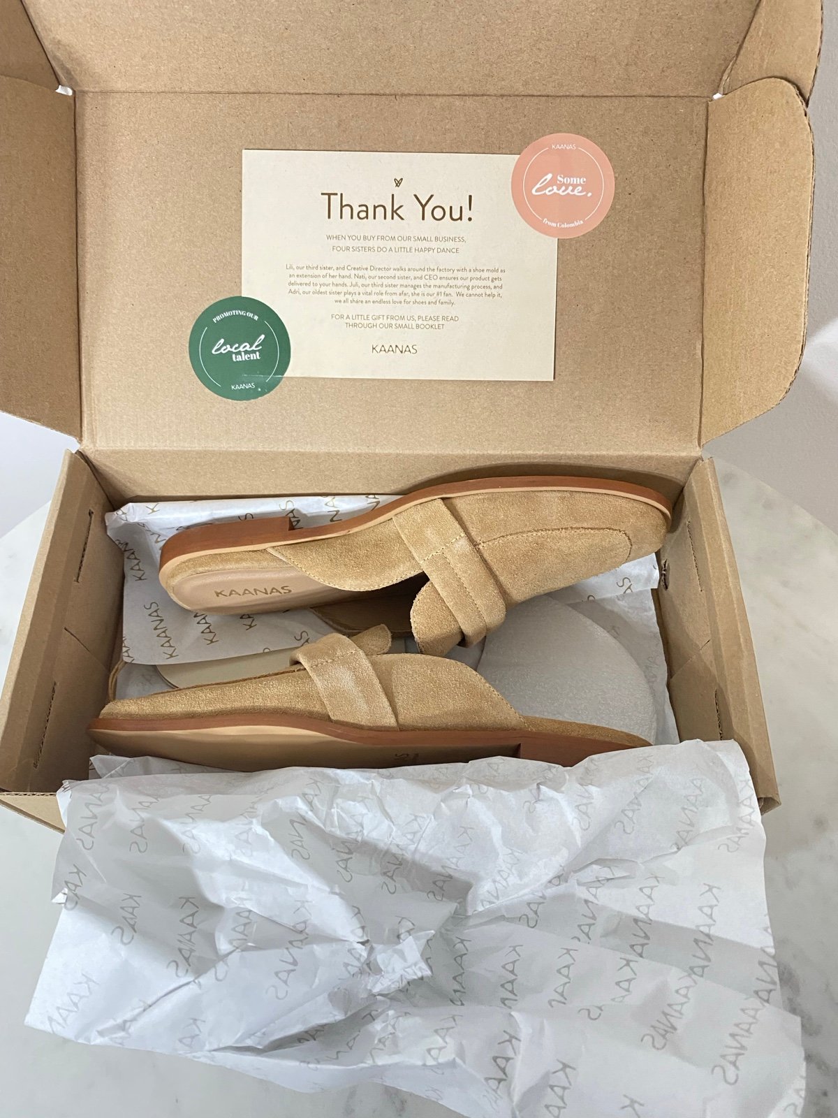 KAANAS CONGO Suede Slip-on Mules