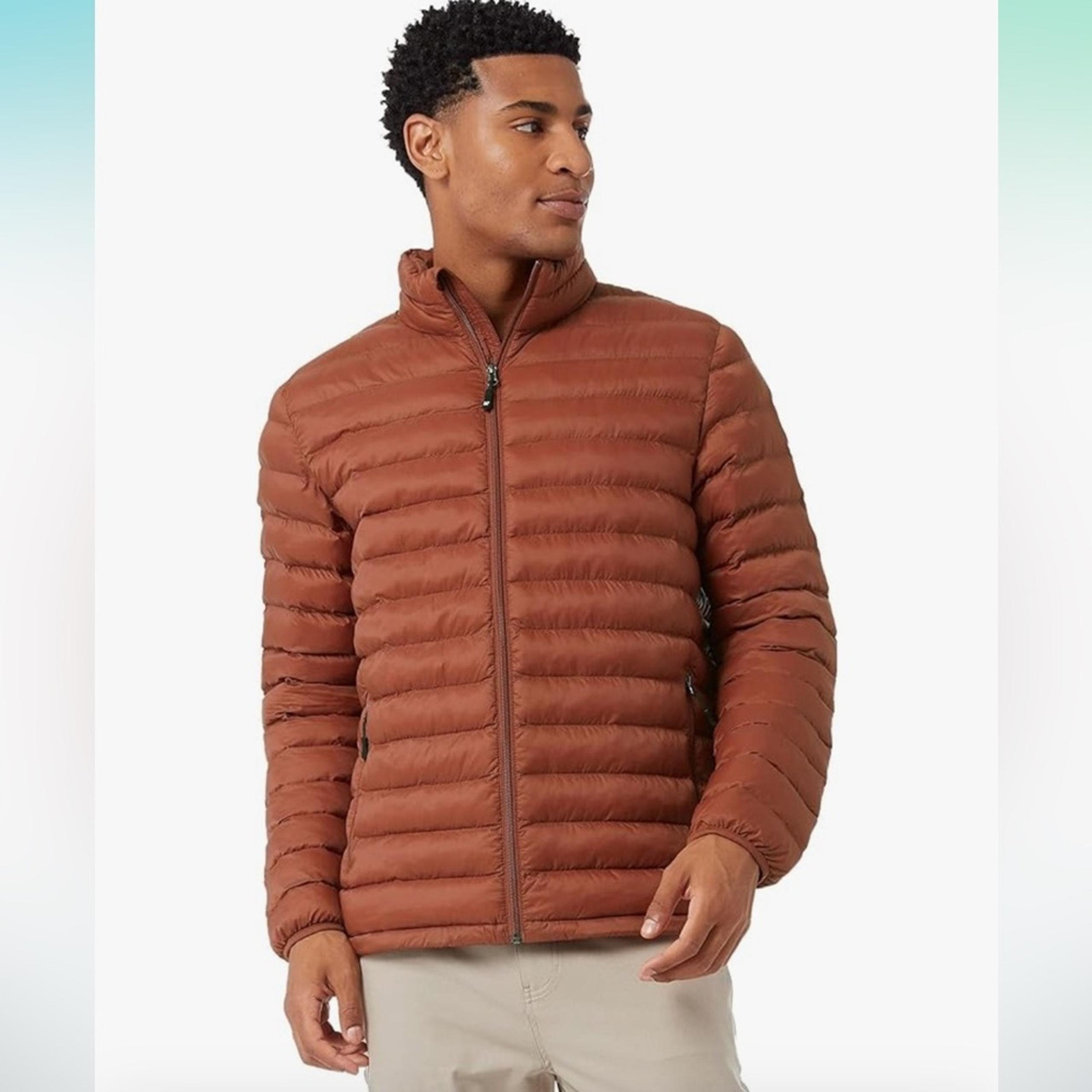 32 DEGREES Heat Down Packable Men’s Rust Down Puffer Coat Sz XLarge