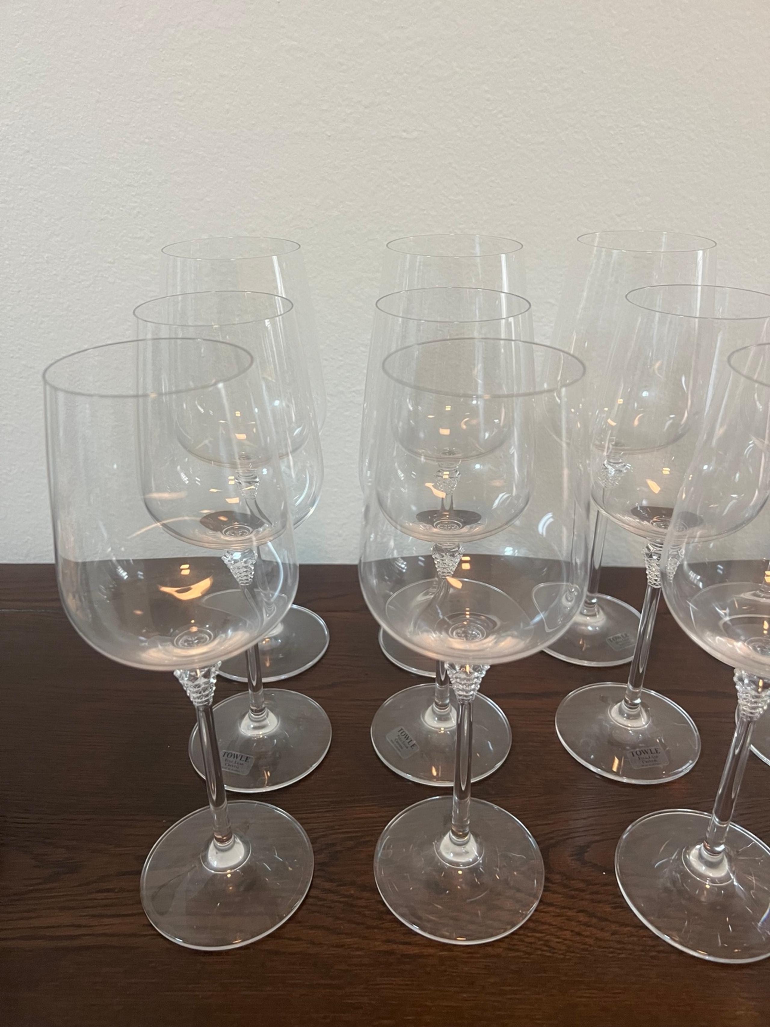 NWOB Towle Austrian crystal glasses