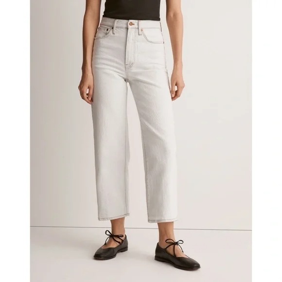 NWT Madewell The Perfect Vintage Wide-Leg Crop Jean in Edmunds Wash