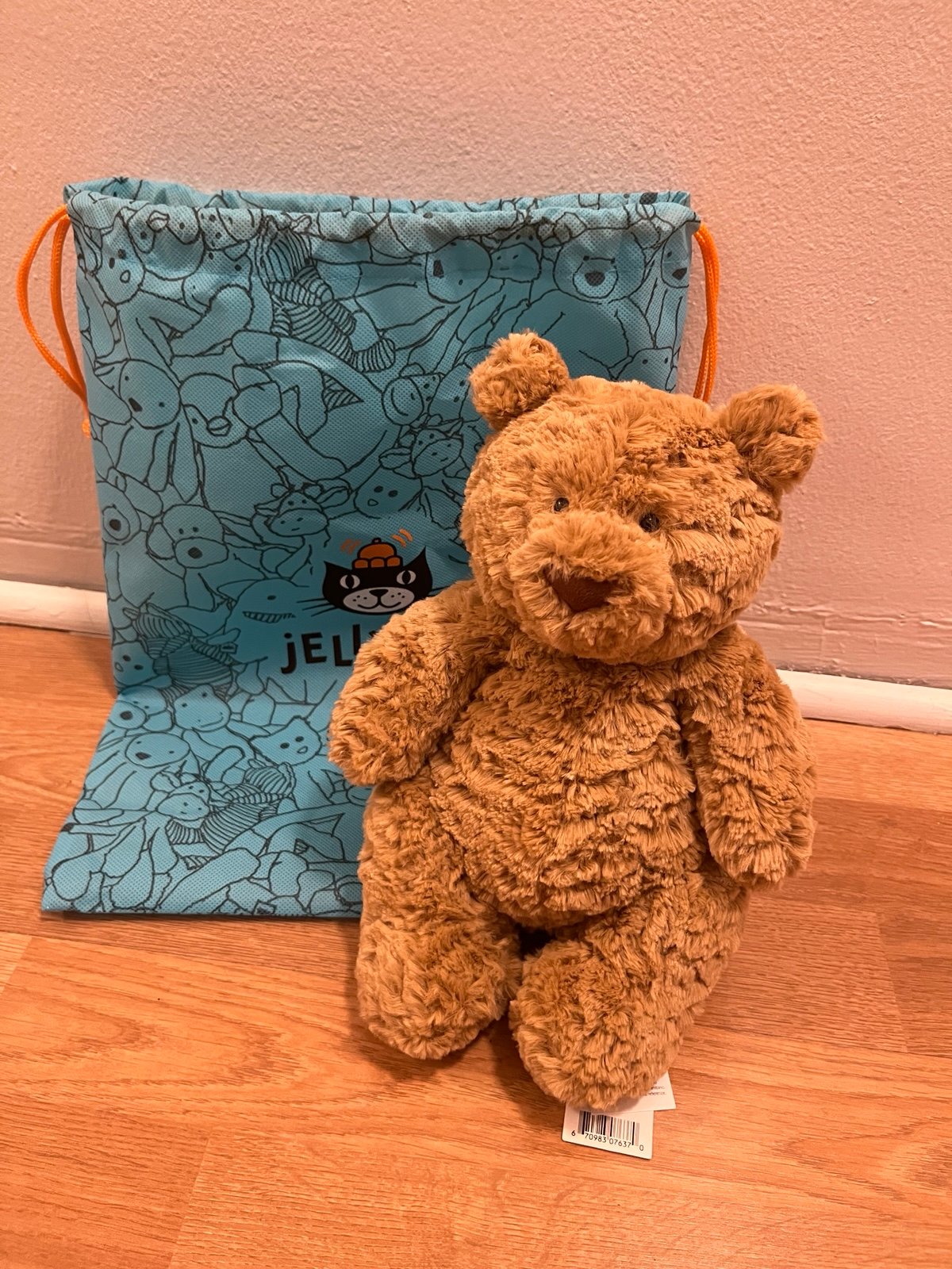 Jellycat Bartholomew Bear (Medium Size) with dust bag