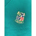 Vintage Ireland Embroidered Crest V Neck Sweater Made in Ireland Green