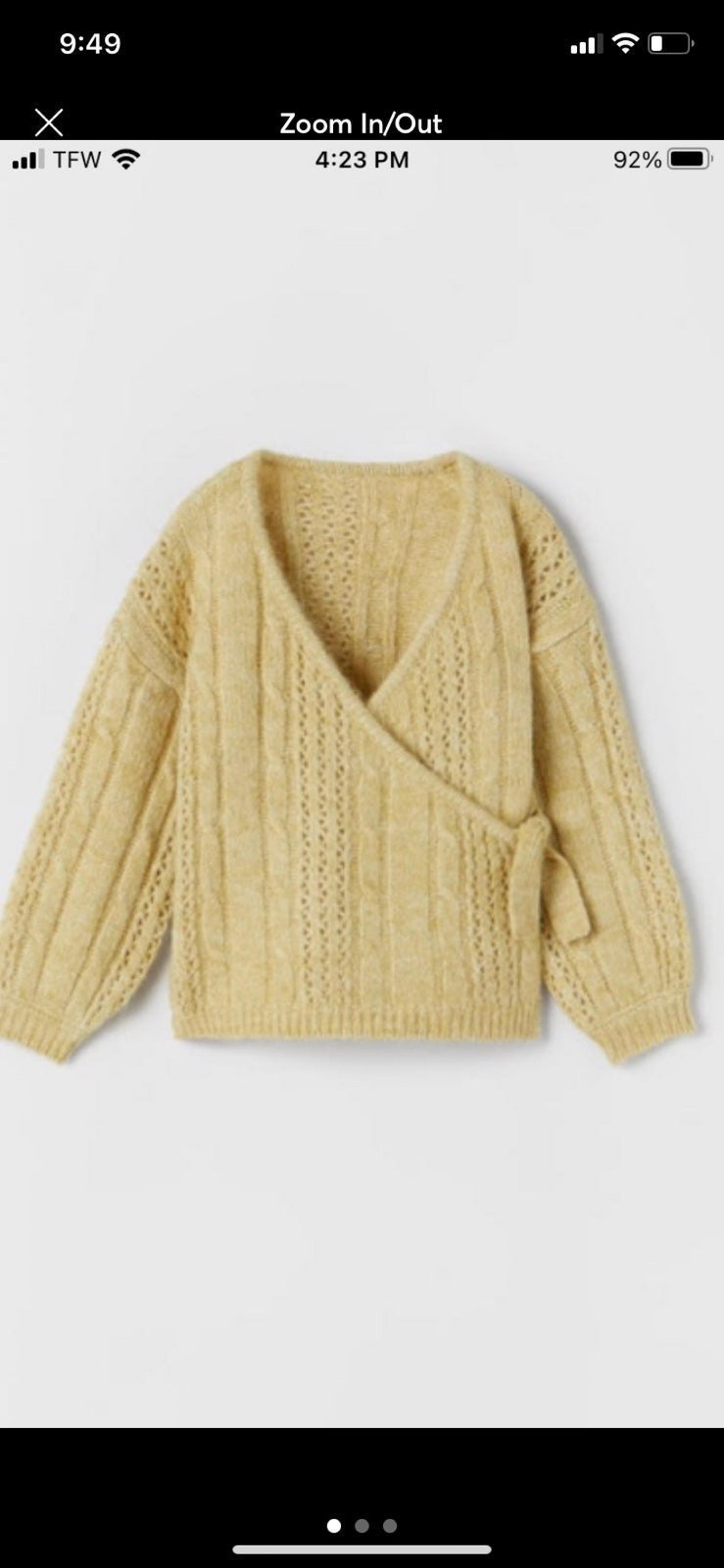 ZARA baby girl cable- knit jacket