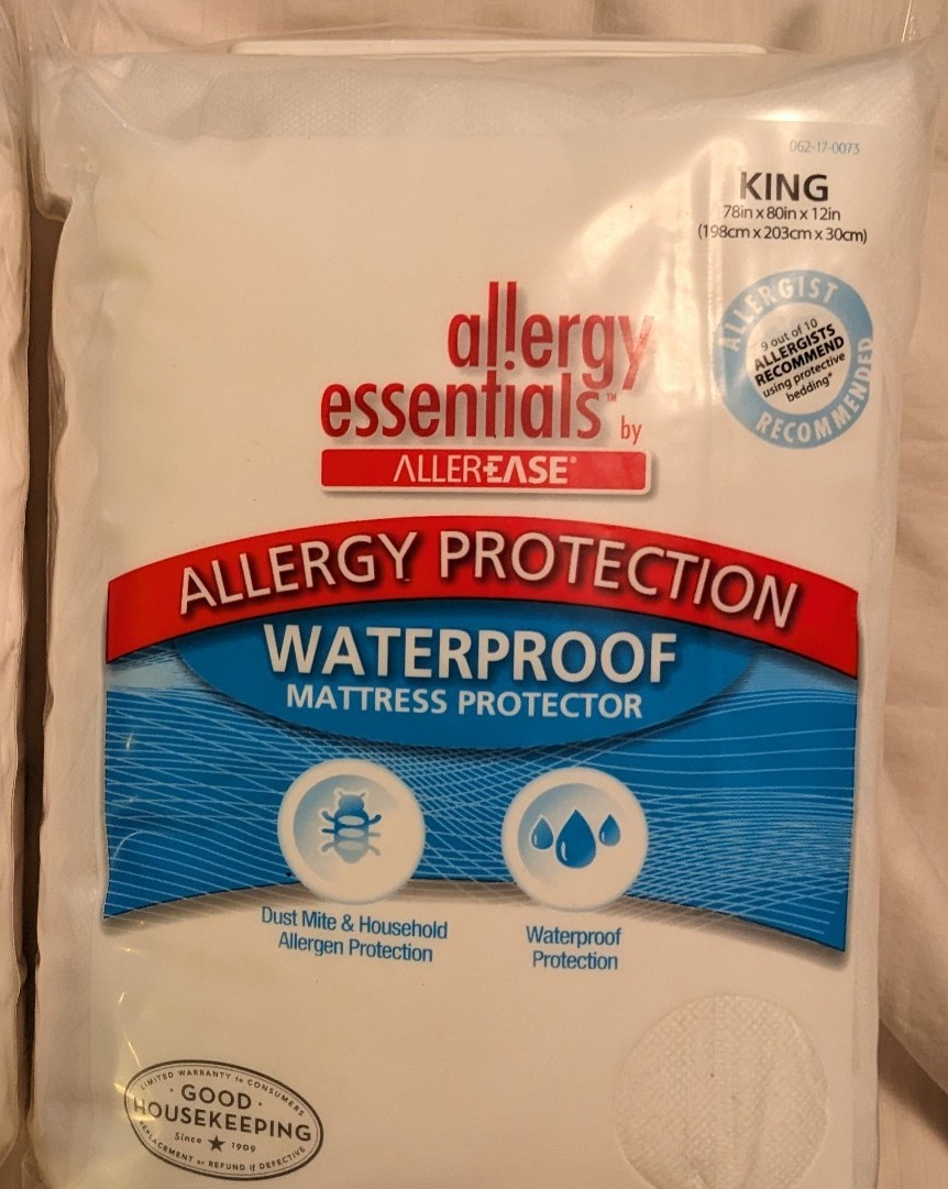 Allerease waterproof king mattress protector