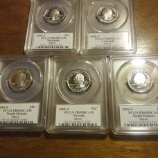 2006 s silver State quarters proof 69 d cam quarter proof set