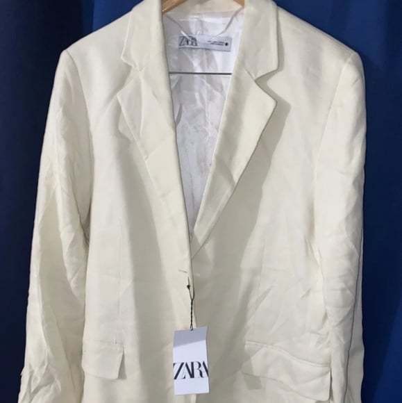 Zara oversized beige blazer size L