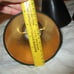 Set of 8 vintage black vinyl reptile embossed clip on chandelier shades