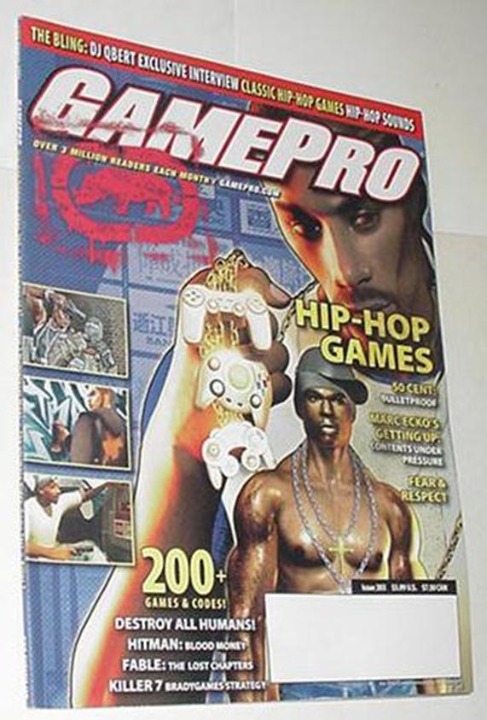 Gamepro 203 August 2005 50 Cent Cvr Fable Half-Life Aftermath Pokemon Emerald