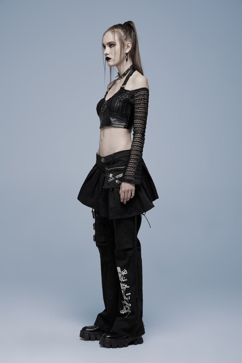 MOVING MUST GO Punk Rave 3 Piece Shorts Skirt & Detacha