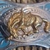 Vintage bucking horse belt buckle