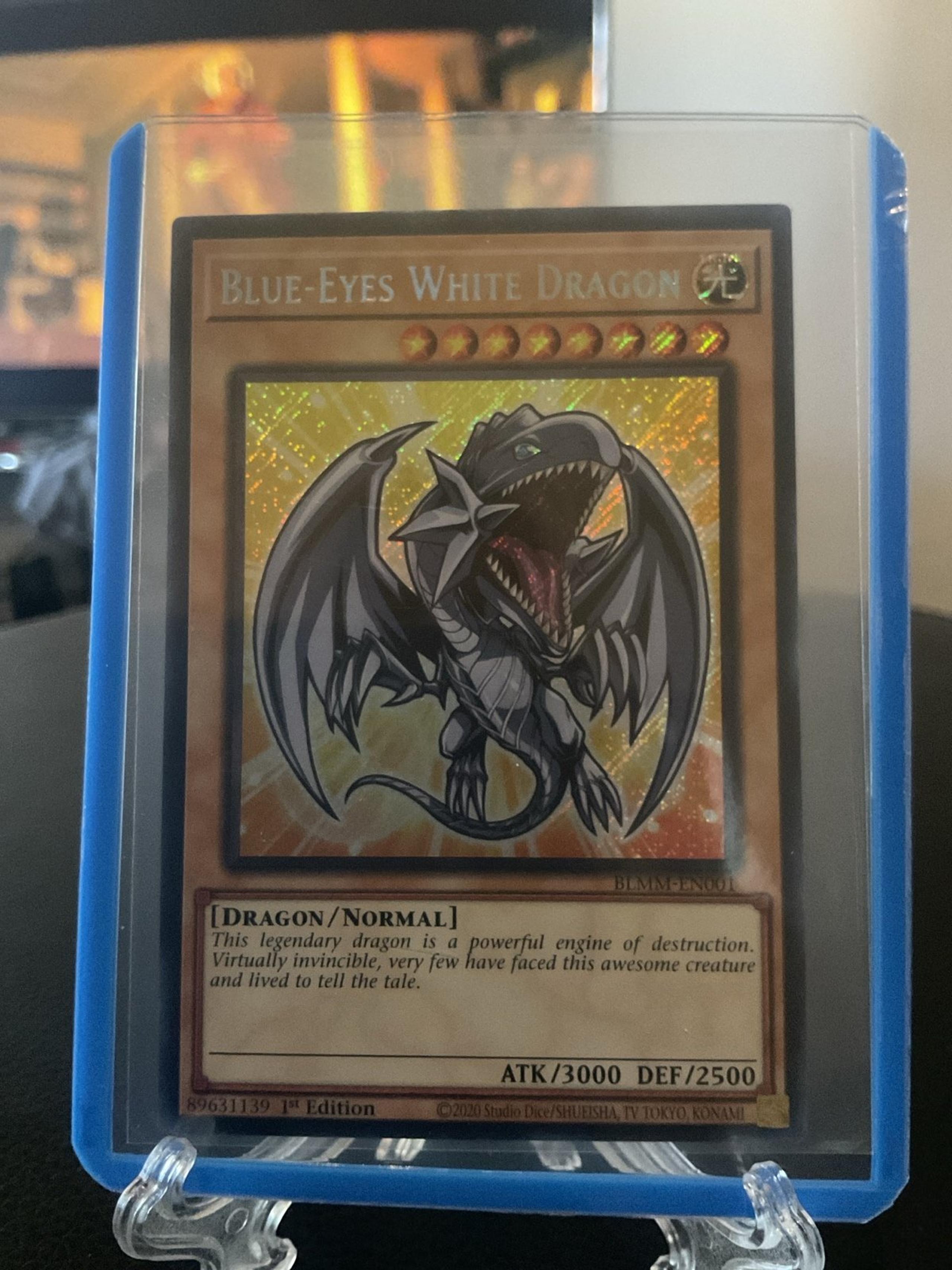 Yugioh tcg blue eyes white dragon BLMM Chibi art secret rare