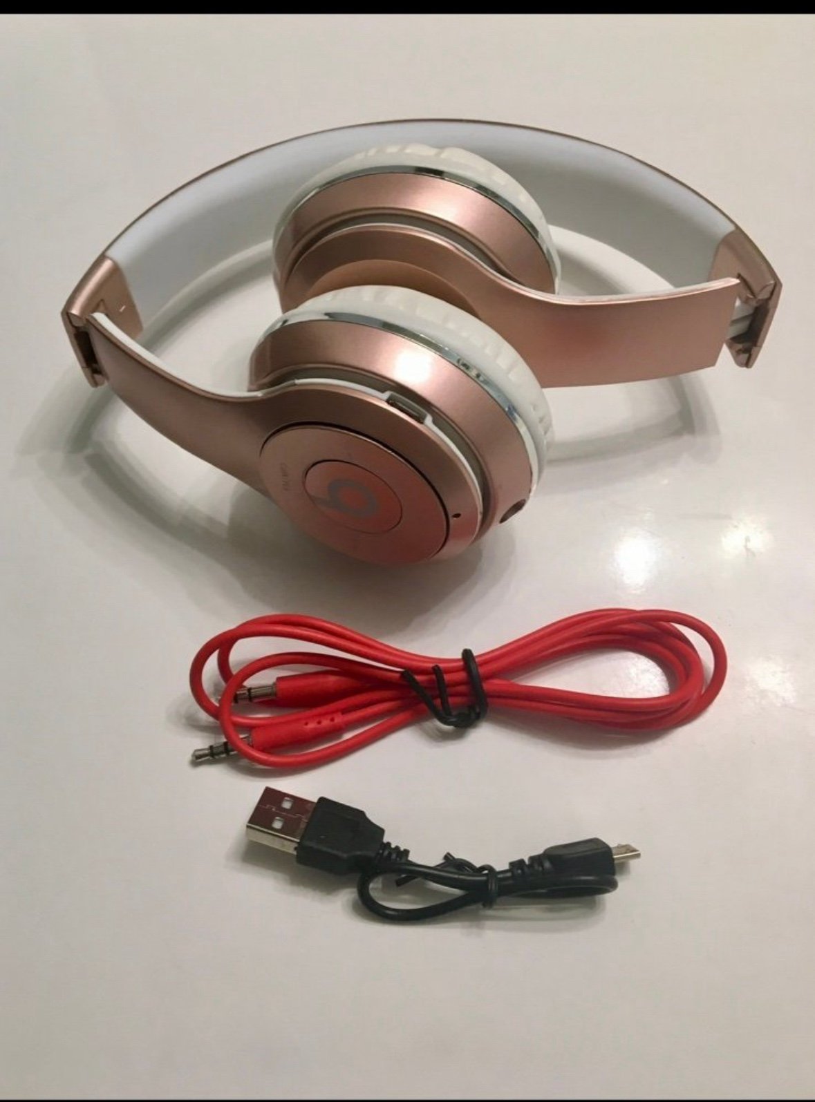 BRAND NEW! Wireless Bluetooth Over-the-Ear Headphones in Rose Gold Color