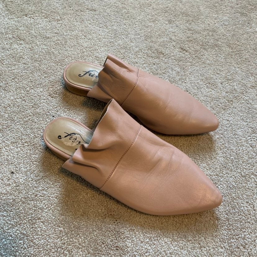 Free People Pink Mules for Women | Mercari