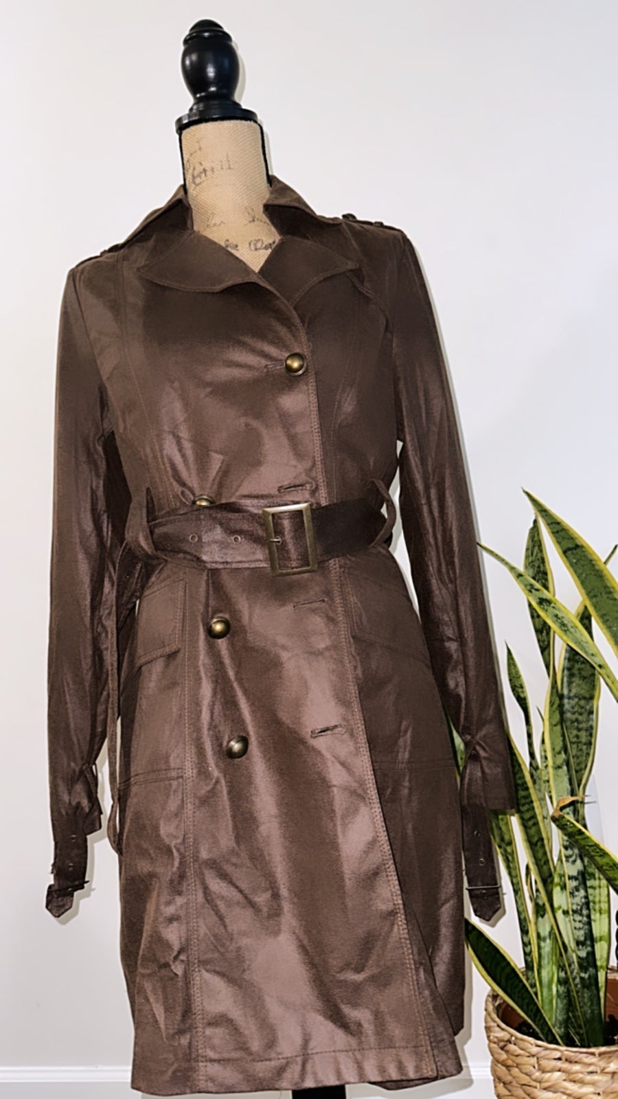 Like New Vintage Orhan Jacket Women Brown Jacket With Pockets Brown Long Jacket