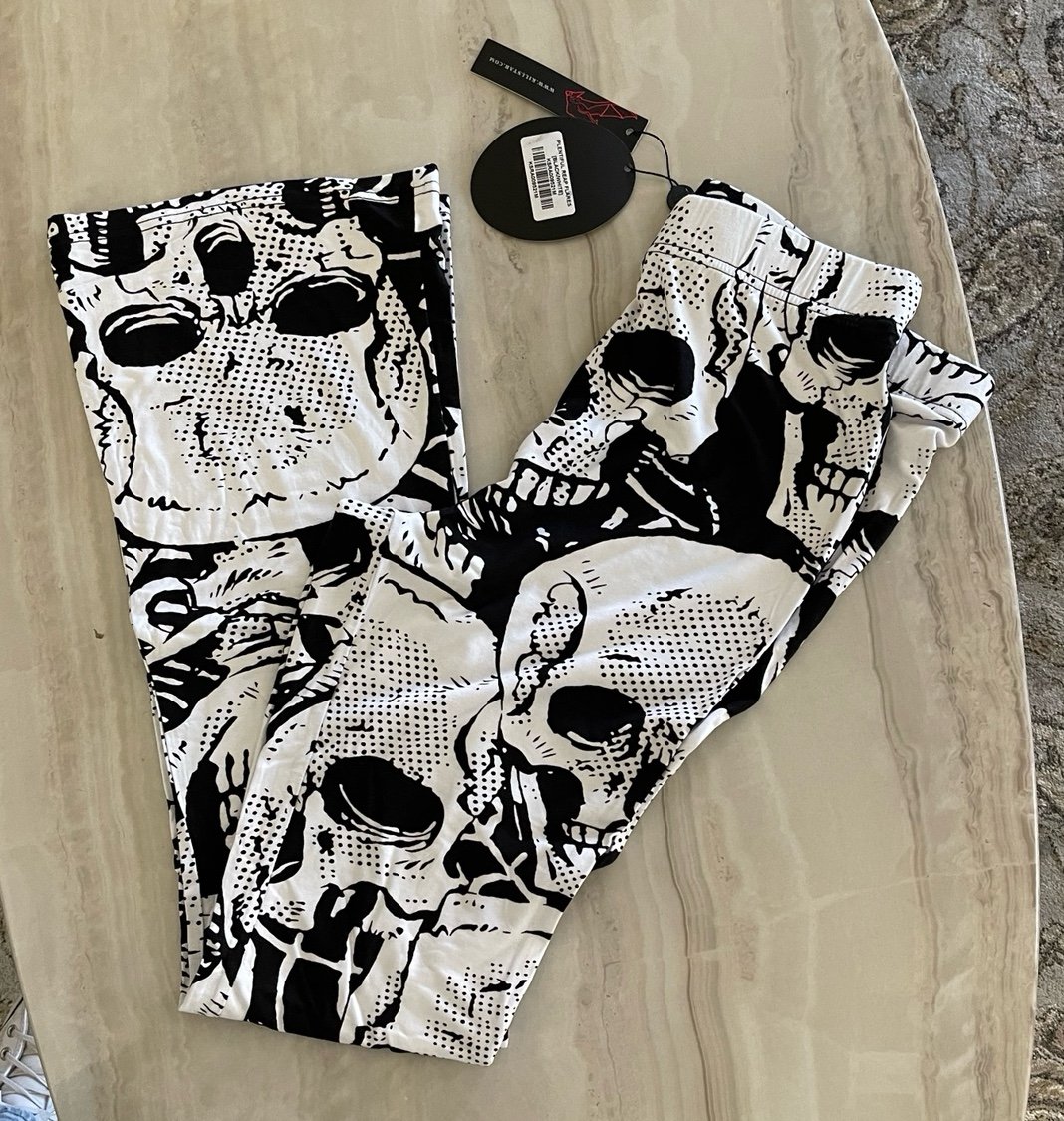 KILLSTAR Skull Flare Leggings NWT