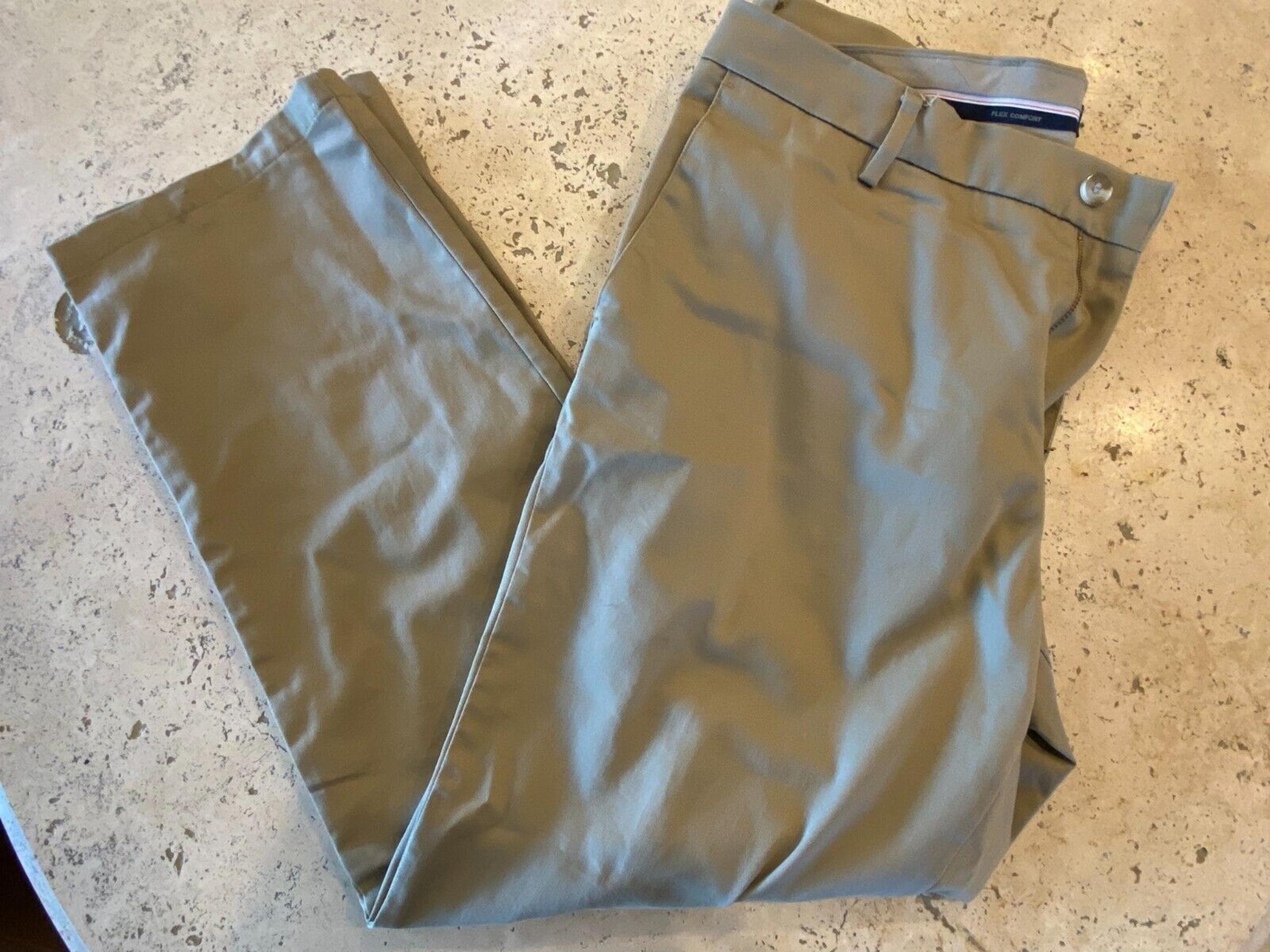 Dockers Flex Comfort Chino Pants Men's W36xL30 Straight Fit Flat Front