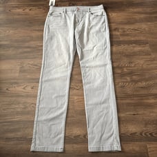 Mugsy Johnny's Jeans FLX3NLG Men's 38/36 Light Gray Stretch Comfort Rayon NWT