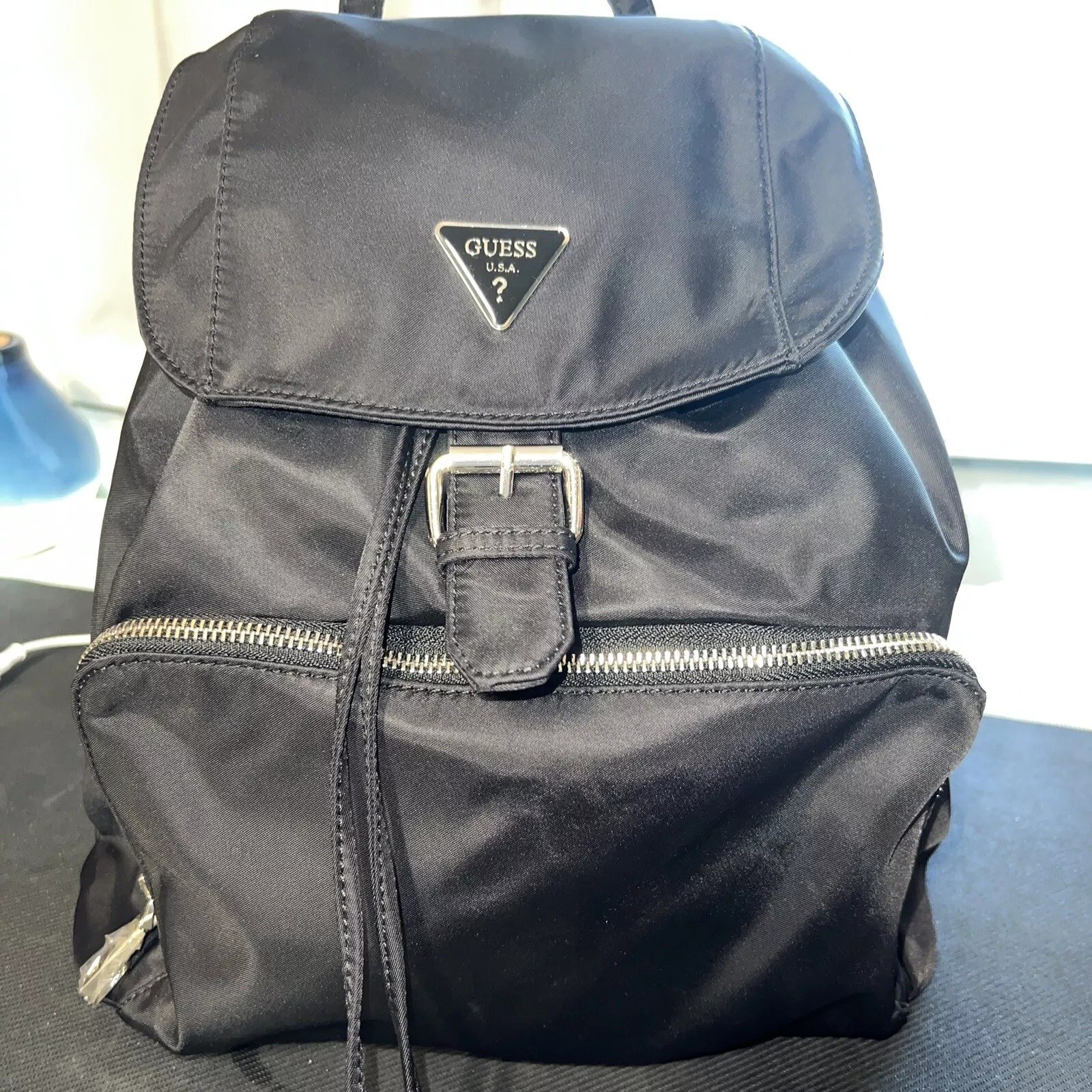GUESS Jaxi Nylon Large Backpack, Missing Tags and has small defect.