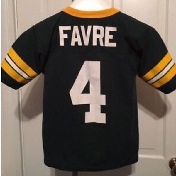 GREEN BAY PACKERS BRETT FAVRE SIZE selling YOUTH MEDIUM 10/12 VINTAGE LOGO 7 JERSEY