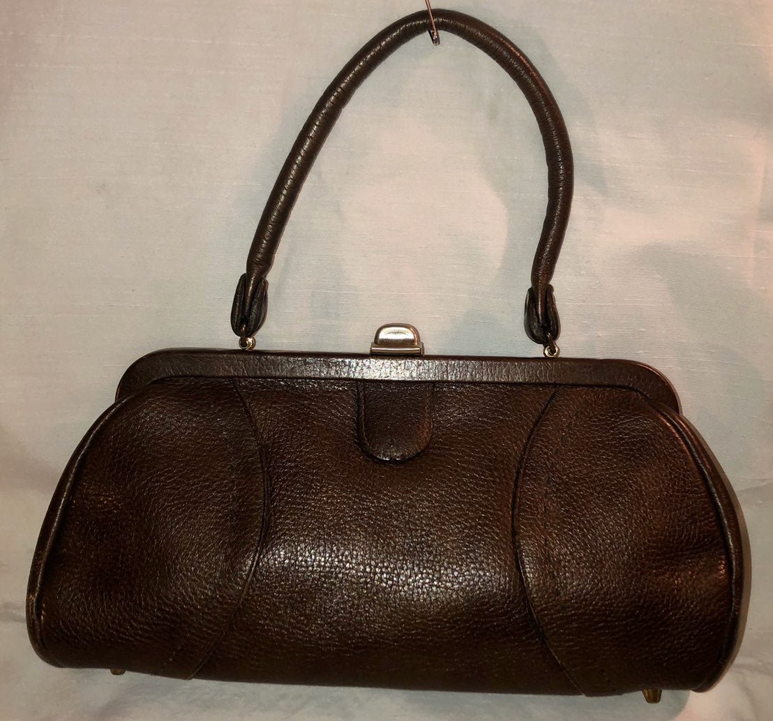 Leather Satchel Circa 1940s