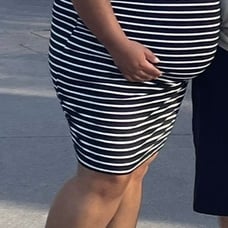 Overall maternity dress